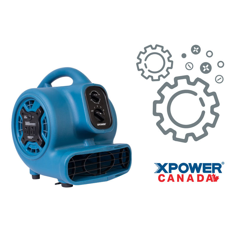 Order Parts for P230AT Mini Air Mover Canada's Xpower Store Airflow Go