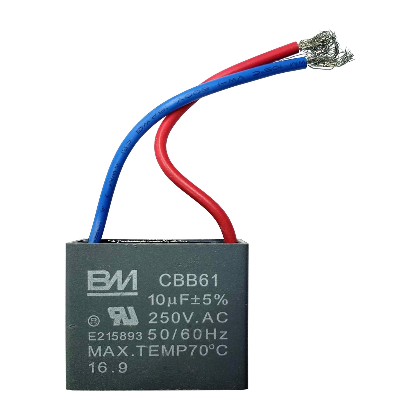 Capacitor (10uF, 260V, 50Hz/60Hz) for XPOWER BR-6 Inflatable Blower, Air Circulator models FC-200 & FC-250D, P-26AR Axial Air Mover & FM-88W Misting Fan
Part #: 009-002
Old Part #'s: BR-6-08, FC-100-08, FC-200-08, FC-250D-04, P-21AR-08, P-26AR-08, PP-80A-03