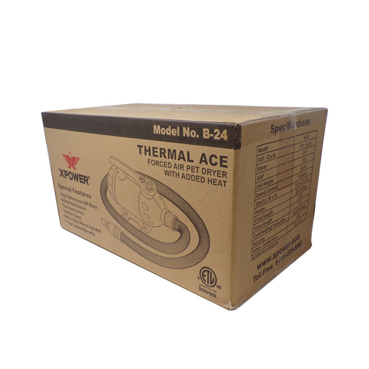 Carton, Brown for XPOWER B-24 Pet Dryer
Part #: 073-010
Old Part #: BB-024-29