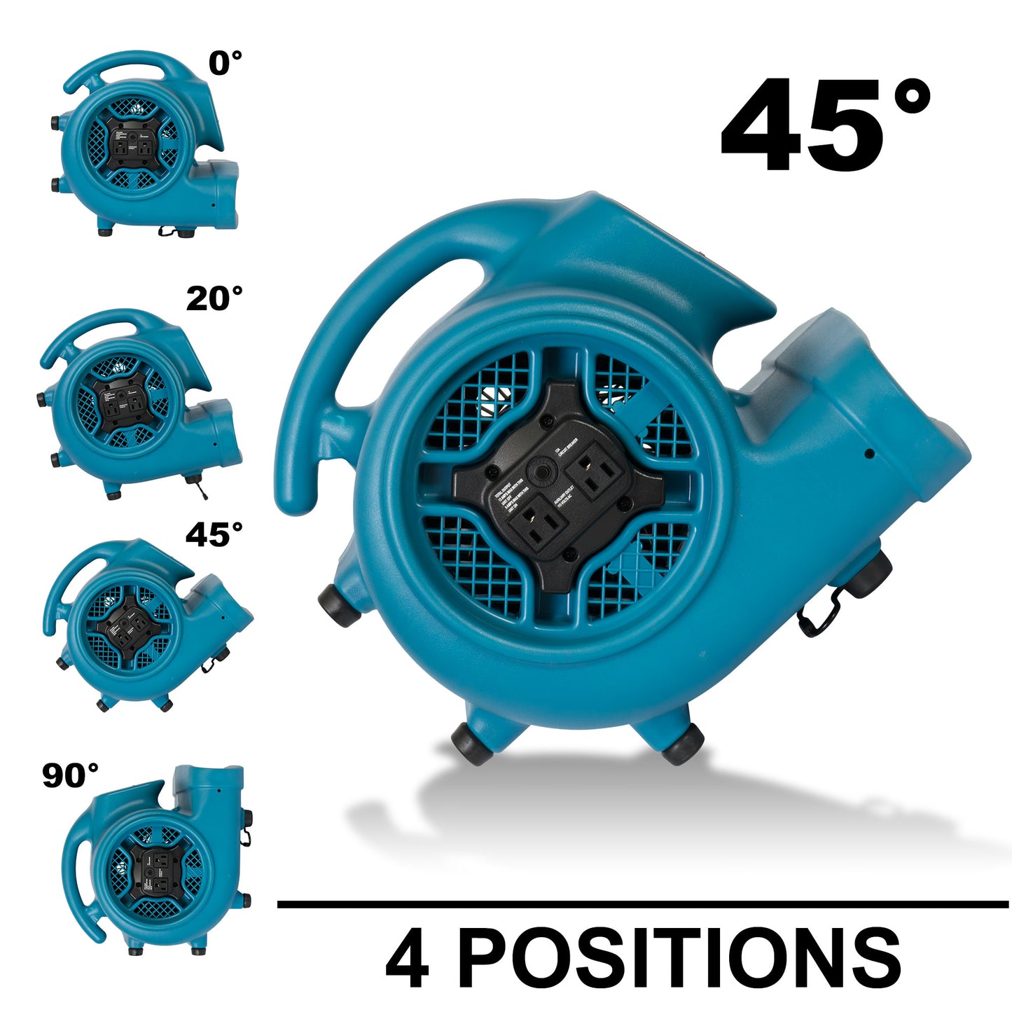 XPOWER X-400A Air Mover with Daisy Chain (1/4 HP)