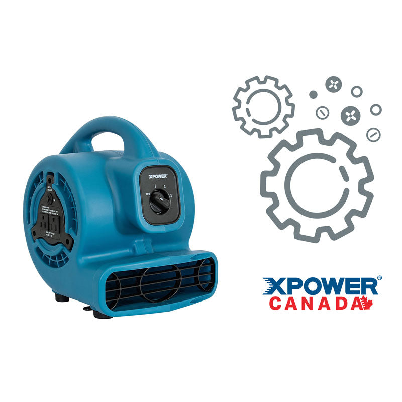 Replacement Parts for XPOWER P-80A Centrifugal Air Mover