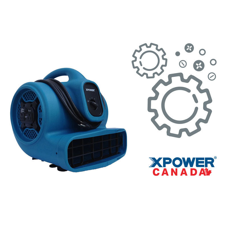 Replacement Parts for XPOWER X-400A Centrifugal Air Mover