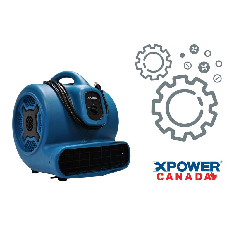 Replacement Parts for XPOWER X-830 Centrifugal Air Mover