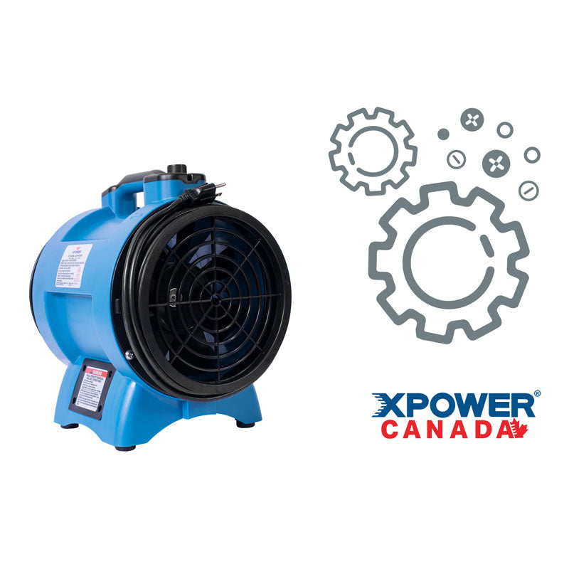 Replacement Parts for XPOWER X-8 Confined Space Fan