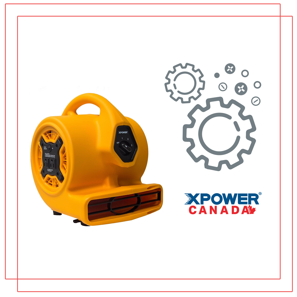 Replacement Parts for XPOWER P-130A Centrifugal Air Mover