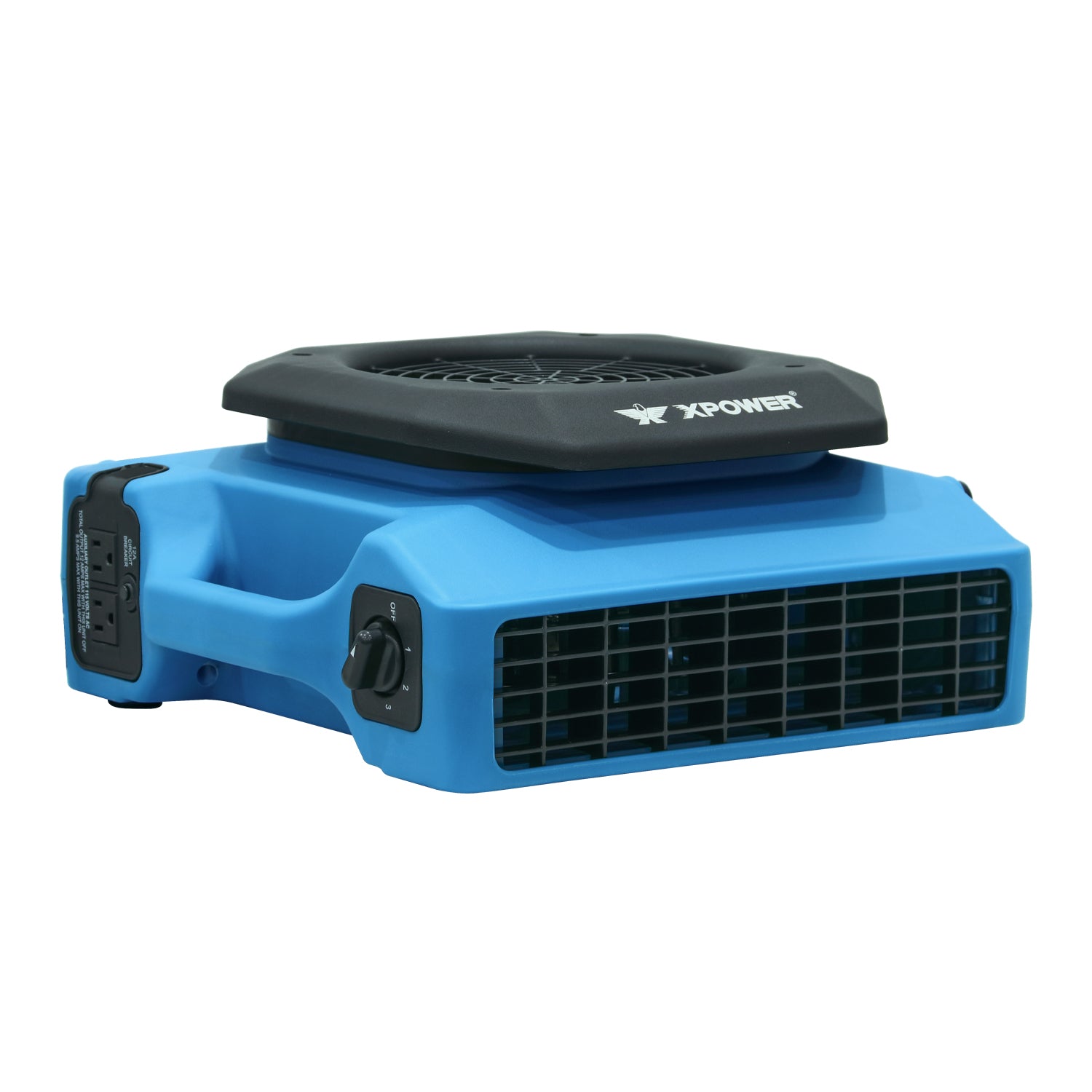 XPOWER PL-650A Professional Low Profile Air Mover, 1/3 HP 650CFM