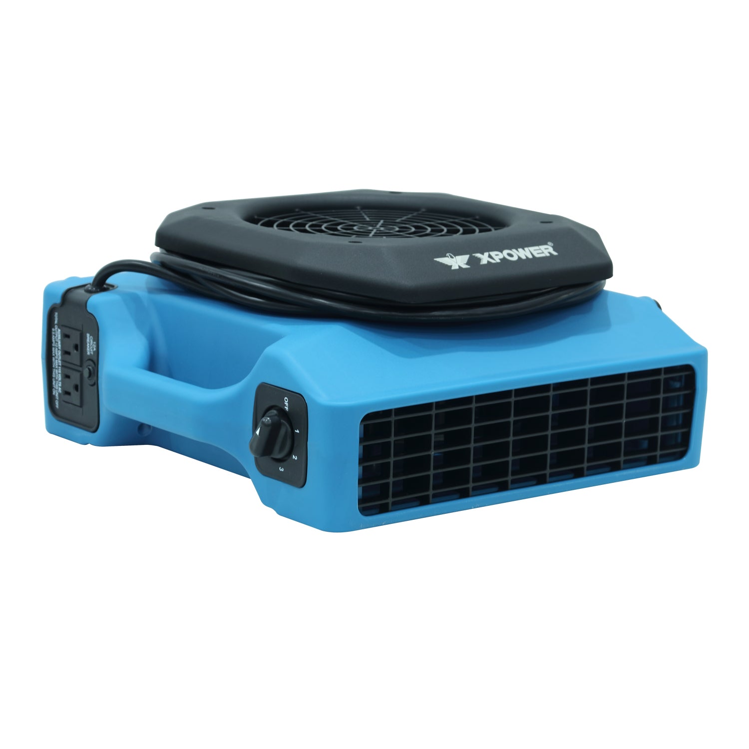XPOWER PL-650A Professional Low Profile Air Mover, 1/3 HP 650CFM