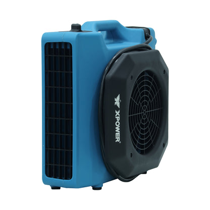 XPOWER PL-650A Professional Low Profile Air Mover, 1/3 HP 650CFM