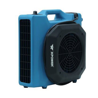 XPOWER PL-650A Professional Low Profile Air Mover, 1/3 HP 650CFM