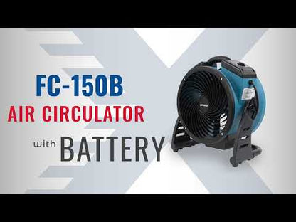 XPOWER FC-150B Battery Operated Fan with Brushless DC Motor