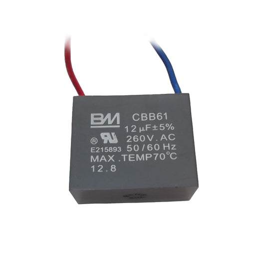 Capacitor (12uF, 260V, 50Hz/60Hz) for XPOWER FC-300 Air Circulator, P-80A Centrifugal Air Mover &amp; FM-48 Misting Fan

Part #: 009-003

Old Part #'s: FM-48-19, FC-300-02, PP-100A-08