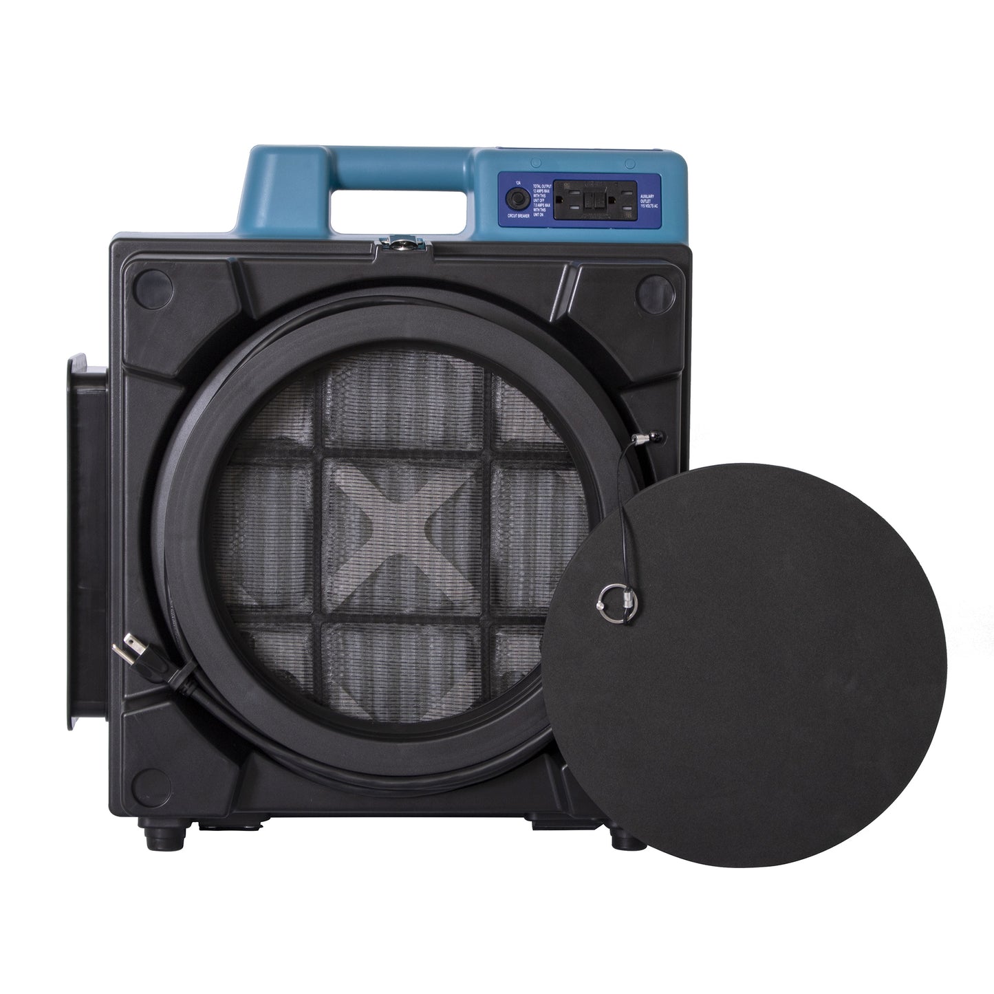 Commercial Air Scrubber, 750 CFM, Multi-Layer HEPA Filtration, 8" Ducting