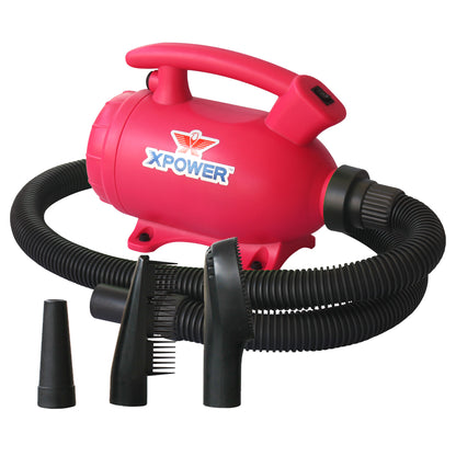 XPOWER B-55 Home Sèche-linge pour animaux de compagnie avec fonction d'aspiration - Rose