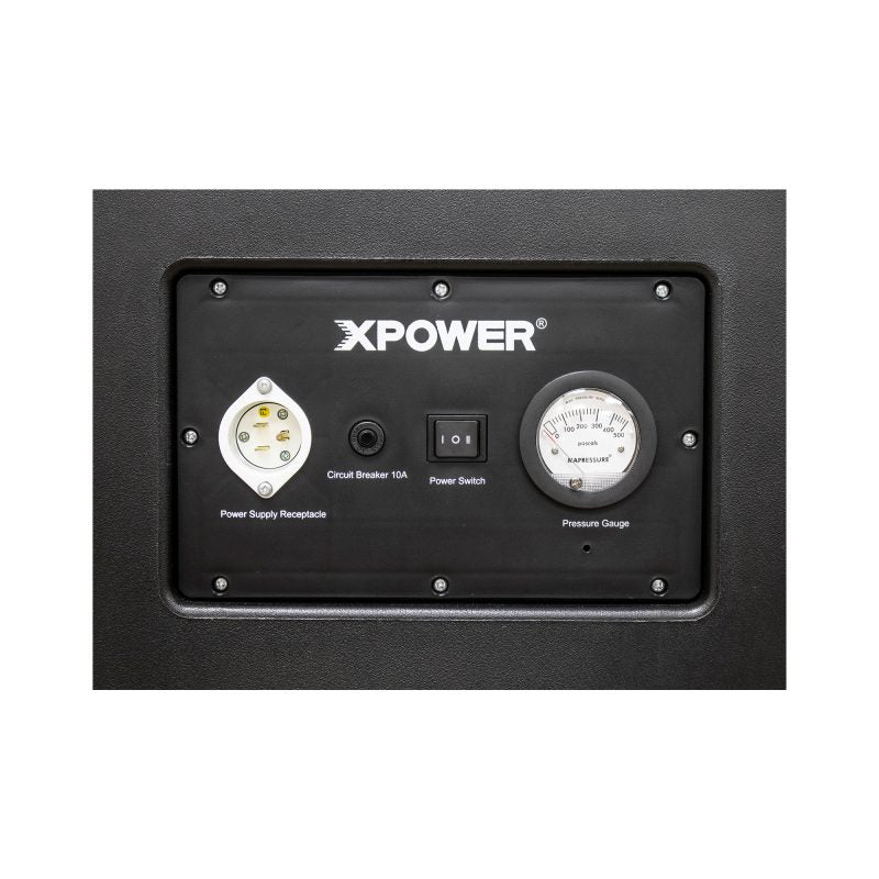 XPOWER AP-2000 Portable HEPA Air Filtration System, 2000 CFM, 2-Speed, Ductable, 12" Exhaust
