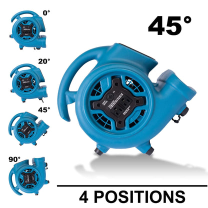 XPOWER P-230AT Centrifugal Mini Air Mover 1/5 HP