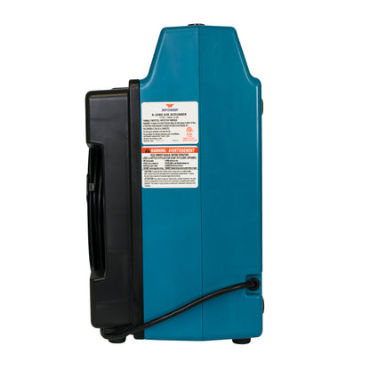 X-2580 Mini Air Scrubber, 4-Stage Filtration incl. Carbon / HEPA Filters, 1/2 HP, 550 CFM